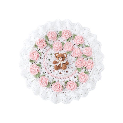 苏苏姐家吉吉熊情侣抱枕套手工DIY编织钩针牛奶棉毛线团材料包 商品图4