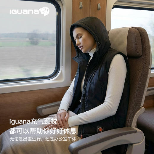 IGUANA 韩国进口肌理耐磨充气颈枕马甲户外运动防泼水轻薄宽松上衣（内购专享） 商品图6