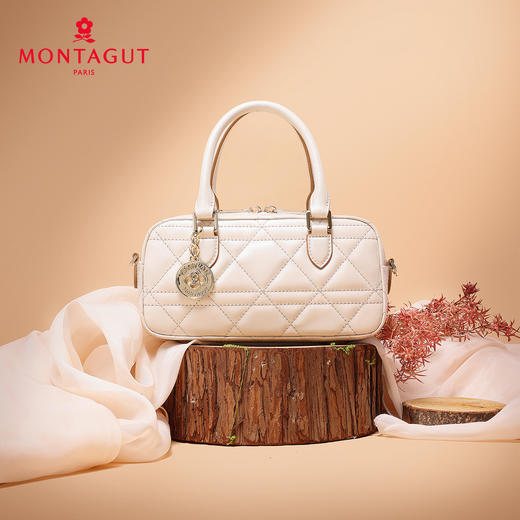 梦特娇（MONTAGUT）女士时尚斜挎包新款女款真皮单肩包百搭手提包轻奢链条包 商品图12