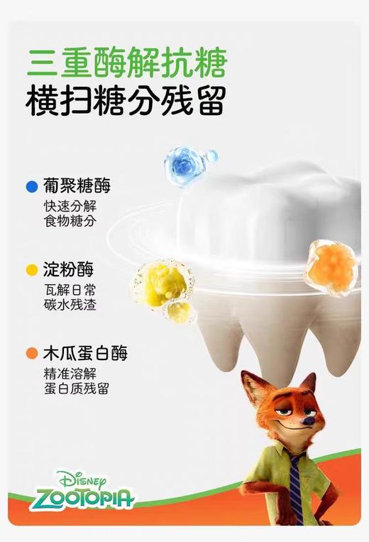 兔头妈妈儿童抗糖防蛀果味牙膏-尼克、朱迪、豹警官款60gTTMM-421041/TTMM-421058/TTMM-421065 商品图6