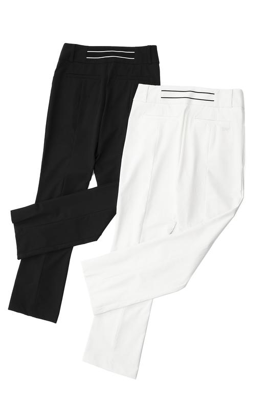 PG家女士中高腰开衩微喇长裤来啦！高级运动特供的功能面料，当之无愧的纤维皇后！其挺阔度，光泽度、吸湿性等性能更是优秀！它不仅能够展现出高级的质感，还能够提供舒适的穿着和使用体验！ 商品图2