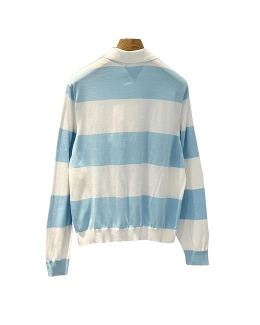 女款条纹长袖polo衫la010 商品图1