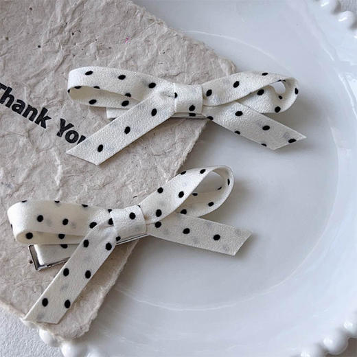 ZY缎感波点结子对装发夹-纪念日百货门店同款169152739 商品图3