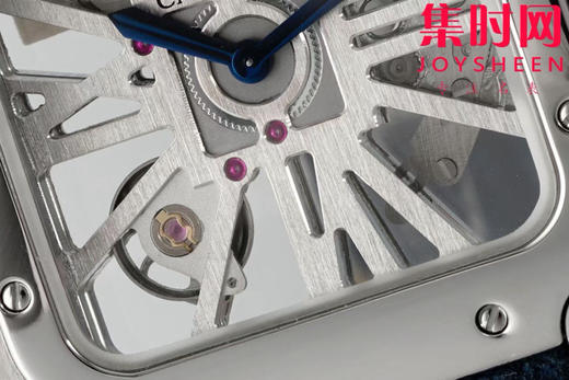 卡地亚AF山度士镂空系列 方形镂空男士石英腕表 商品图4