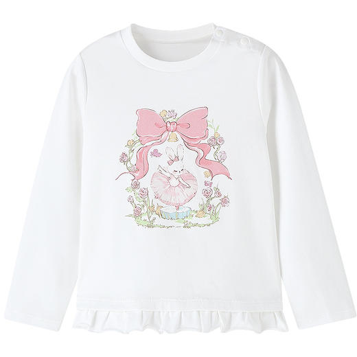 【实体店同款】女童圆领长袖上衣春季新款安奈儿童装XG611054 商品图5