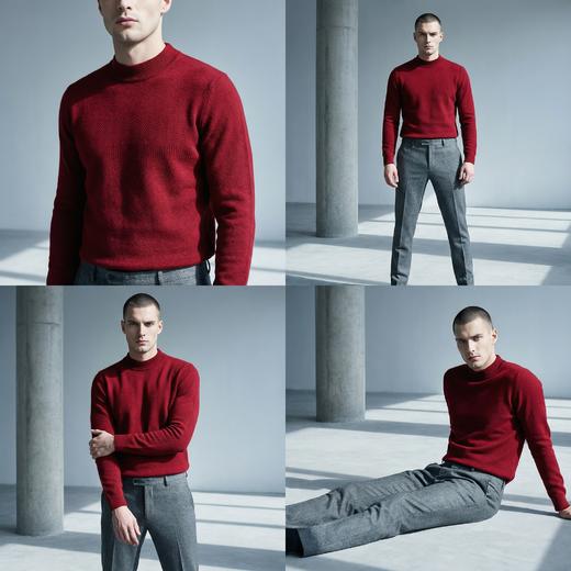 PALUOPO/PL山羊绒男装羊绒衫100%山羊绒帕罗 商品图9