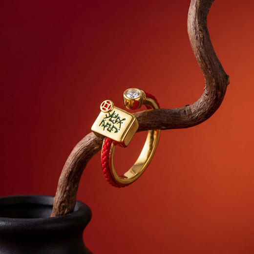 Manreya玛芮雅“指定发财”戒指|铜镀金 商品图1