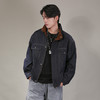 DRONKOO 2026 立领内里袖口拼灯芯绒普洗牛仔中厚夹克 商品缩略图1