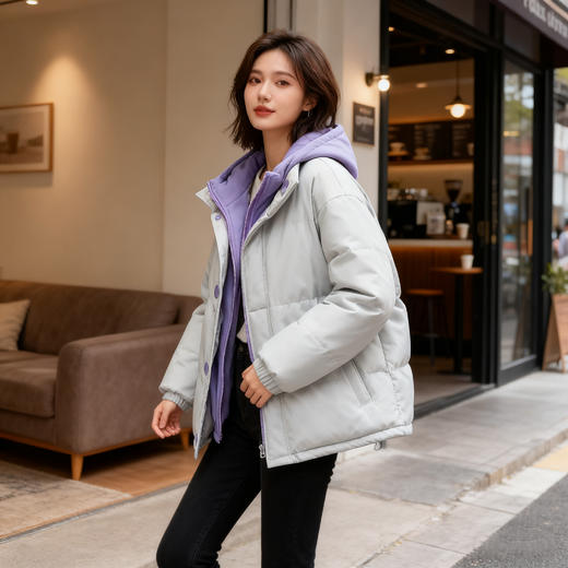 斯辰唯佳SCWJ情侣款假两件三防棉服 商品图7