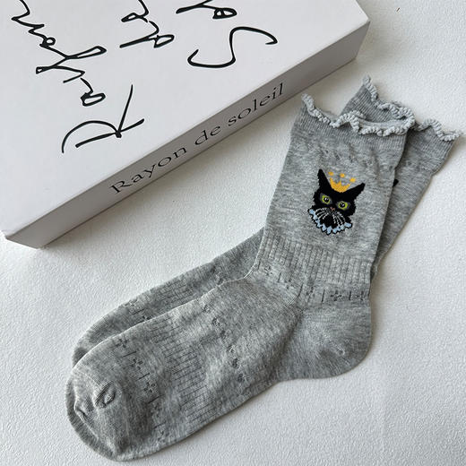 基础设计感猫咪女袜-简约-纪念日百货门店同款169243163 商品图5