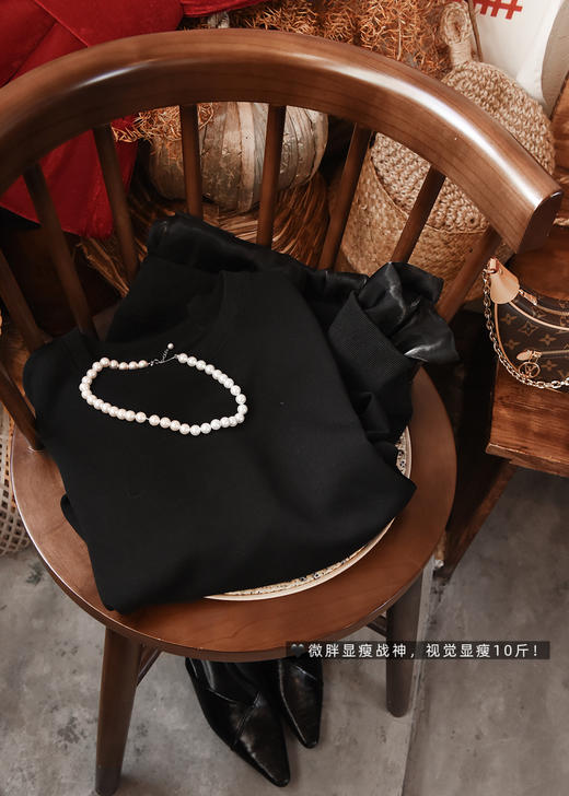 轻法式遮肉高克重小花苞连衣裙 商品图13