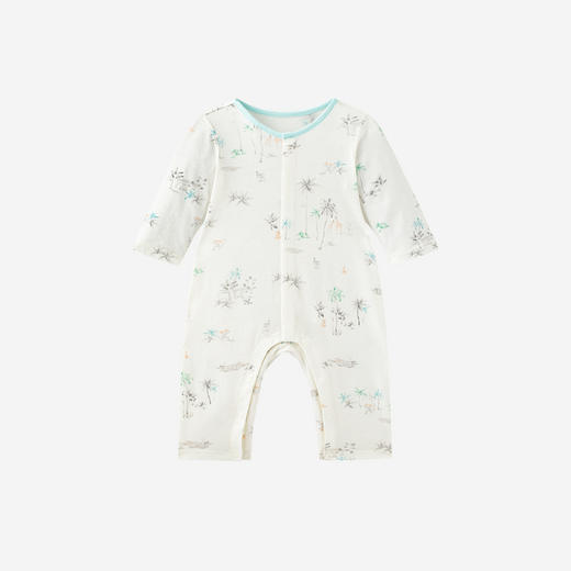 【商场同款】英氏婴儿连体衣男宝女宝家居服连身衣春夏长袖哈衣 商品图4