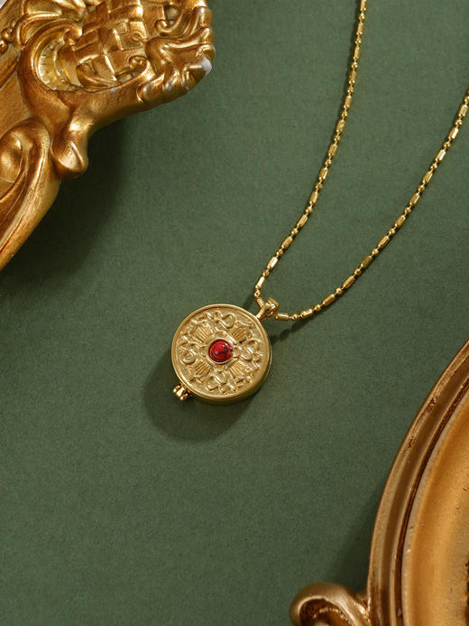 子佩集【八宝佛缘】银S925套链【FYL-2130】项链镀金可打开2601 商品图5