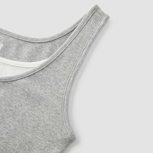 【99元任选2件】森马背心女夏撞色假两件紧身工字简约百搭休闲潮流小个子叠穿衣服 商品图3