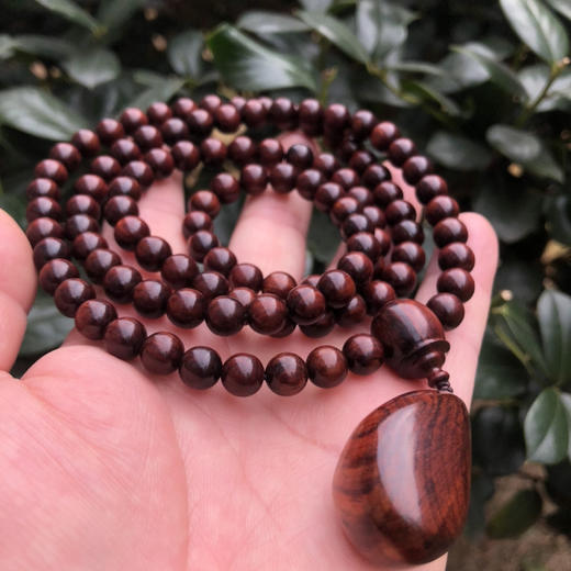【青山特惠】0.8*108颗海黄紫油梨满纹手串 h114 商品图6