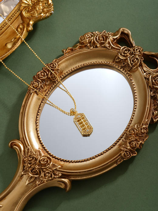 子佩集【云算珠华】银S925套链【FYL-2055】项链镀金算盘2601 商品图3