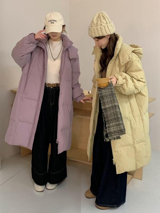 【YW】无忧购“清仓福利”韩系50绒羽绒服女高级感中长款过膝白鸭绒加厚保暖面包服G322（现货48小时内发货） 商品图8