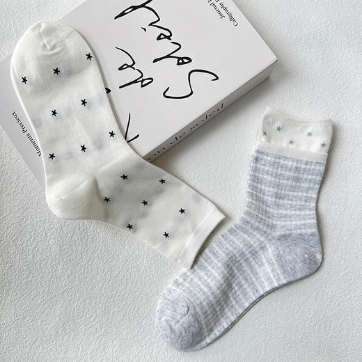 基础韩系灰色猫咪女袜-简约-纪念日百货门店同款169144122 商品图3