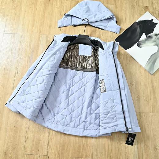 可隆男款女款防水防风防污棉衣夹克连帽冲锋衣二合一 商品图4