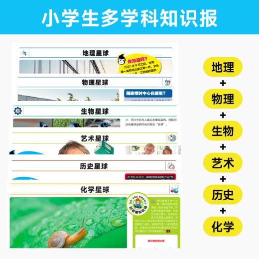 【赠小创客】《少年先锋报·好奇星球》（国际+国内版）6-12岁小学生解释性新闻报 每月2期4份，全年48份 商品图3
