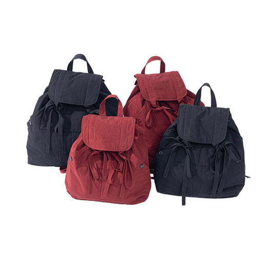 绽放/LSX009朵风织·旅行双肩包大小号重工长绒棉绑带设计大容量 商品图4