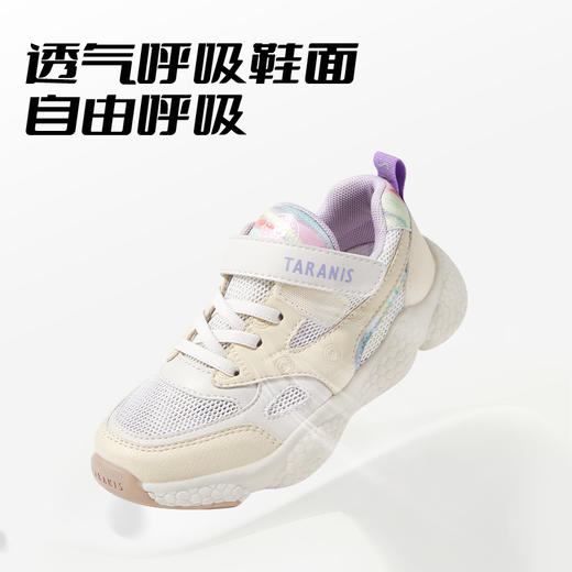 泰兰尼斯夏款中大童女童超轻爆米花运动鞋T01D3B2801 商品图4