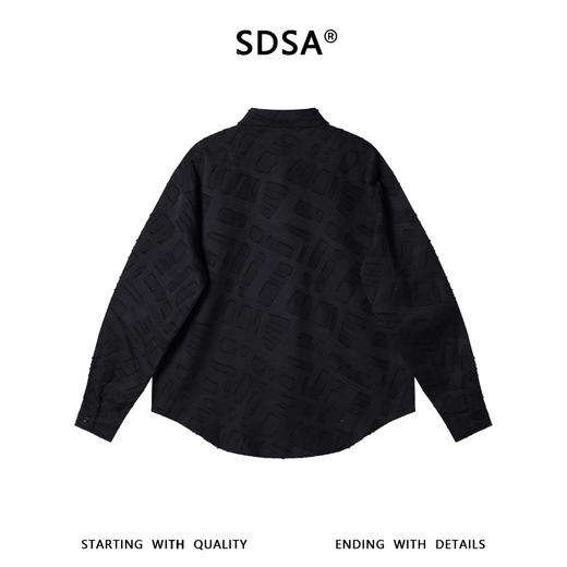 6948SDSA男士秋冬新款痞帅男装潮流纯色不规则格子长袖衬衫百搭时尚 商品图5