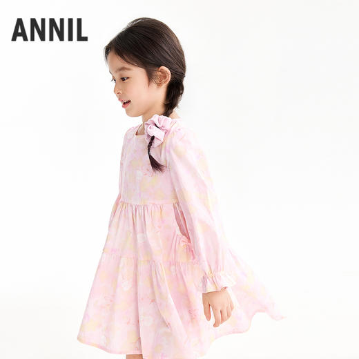【实体店同款】女童长袖连衣裙春季新款安奈儿童装XG613036 商品图2