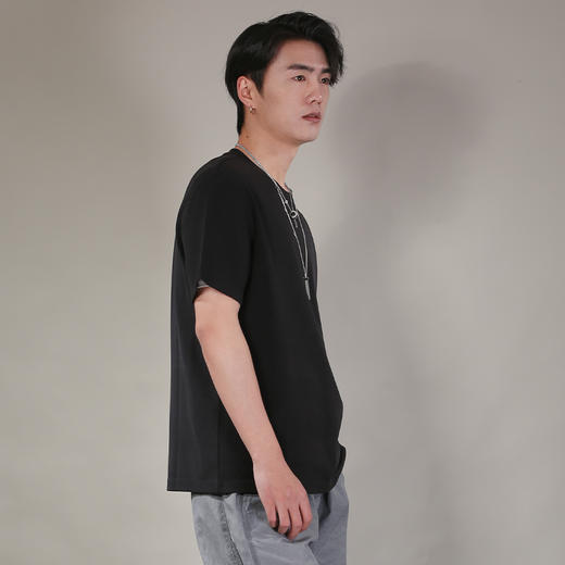 DRONKOO 2026 圆领净版基础款修身短袖T恤 商品图2