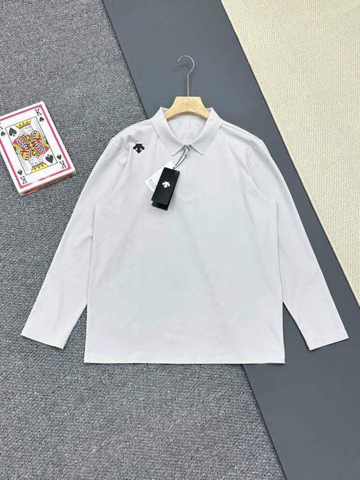 迪桑特高尔夫PRO男士半拉链弹力长袖POLO衫 商品图2