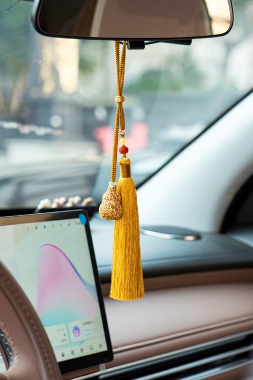 沙金镂空葫芦挂件，福禄·财神到 商品图2