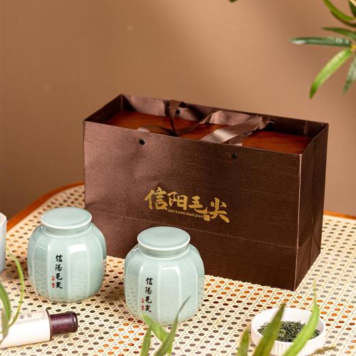 桃花木【木盒.小双瓷毛尖（半斤装左右）】65元1套.整箱12套 商品图7