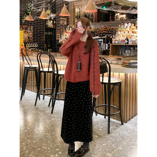 <曾小咸推荐>现货秒杀 ！微信超特价！韩系丝带毛衣 日常199.99 立减110 秒杀89.99！！ 商品图3