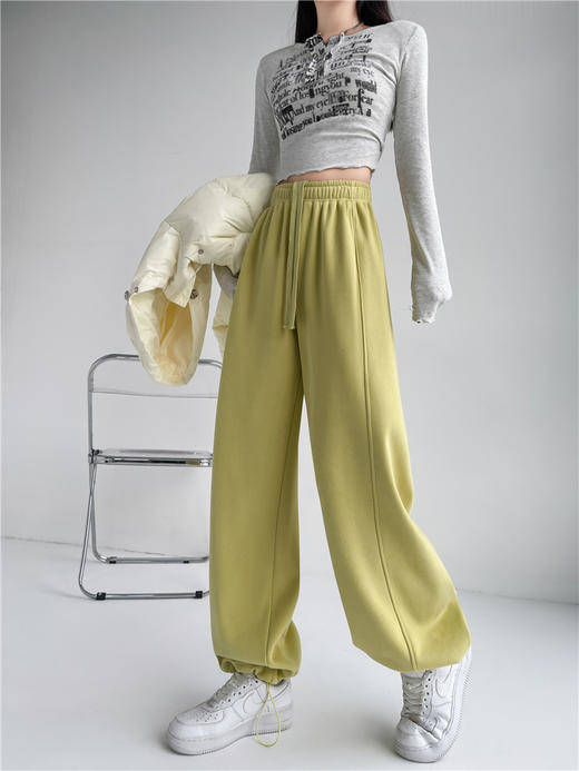 开运红加绒卫裤2421 商品图3