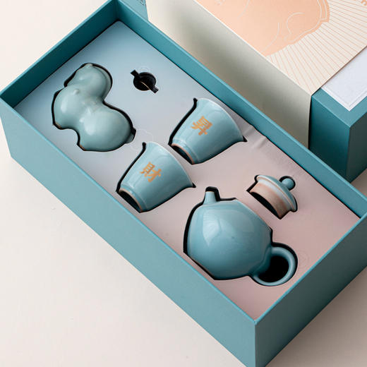 汝山明 2026马上有钱礼盒装&福马生财茶具礼盒 ，以宋瓷之雅 塑唐马之丰【G】 商品图8