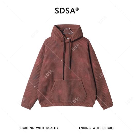 67987SDSA男士秋冬新款痞帅男装潮牌扎染针织连帽卫衣百搭时尚宽松上衣 商品图1