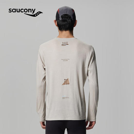 Saucony索康尼 男款运动户外秋冬防风百搭时尚长袖T桖 商品图1