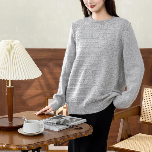 苏苏姐家有致基础羊绒毛衣24号手工diy编织毛线棒针自制材料包 商品图1