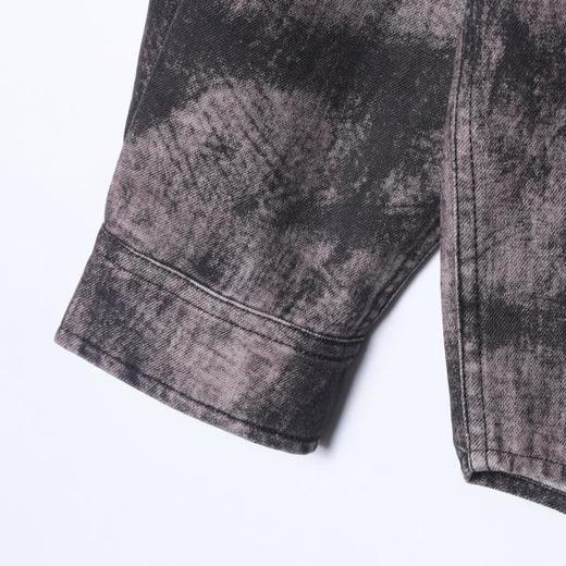 5775SDSA男士秋冬新款痞帅男装韩版高街扎染撞色长袖衬衫百搭嘻哈衬衣 商品图4