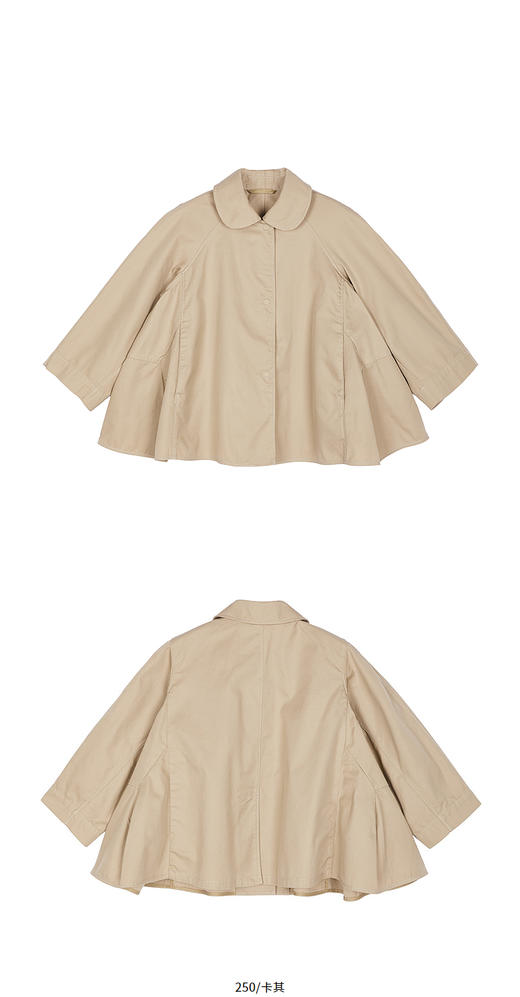 jnby   26年春款  中长款风衣  1Q2910010 商品图7