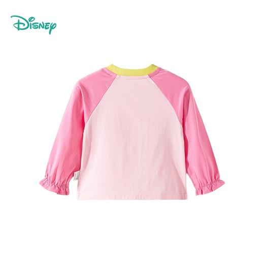 迪士尼（Disney）女童长袖T恤甜美休闲撞色可爱7A级抗菌插肩袖2026春季新款上衣ZD1FS018 商品图8