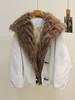 【YW】无忧购狐狸毛可拆卸大毛领50%鹅绒服羽绒宽松皮草外套女（现货48小时内发货） 商品缩略图10