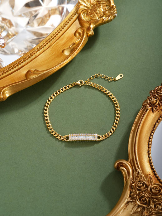 子佩集【流光织梦】银S925手链【SL220004K】镀金一字2601 商品图6