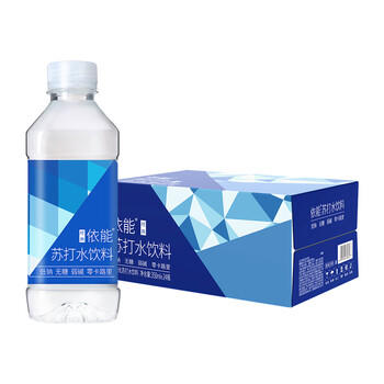 依能 锌强化 无糖无汽弱碱苏打水饮料 350ml*24瓶 整箱装 饮用水 商品图4