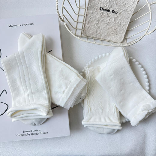 基础百搭纯色女中筒袜-简约-纪念日百货门店同款169446876 商品图1