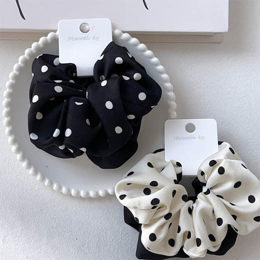 ZY缎感波点肠圈对装发圈-纪念日百货门店同款169152755 商品图4