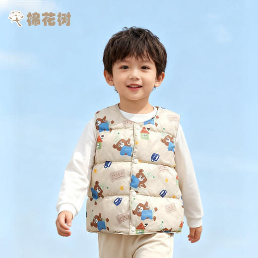 ⁵【羽绒马甲】男女童印花 YY05-QTT-AYD 商品图1