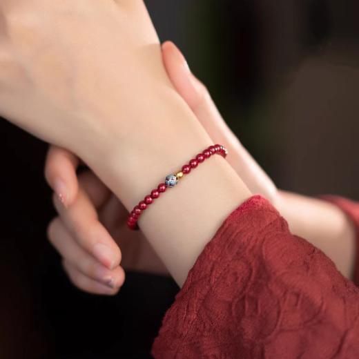 【莲花紫金砂朱砂手串】 朱砂静心 手工打造 砂质细腻 质真臻色纯 商品图5