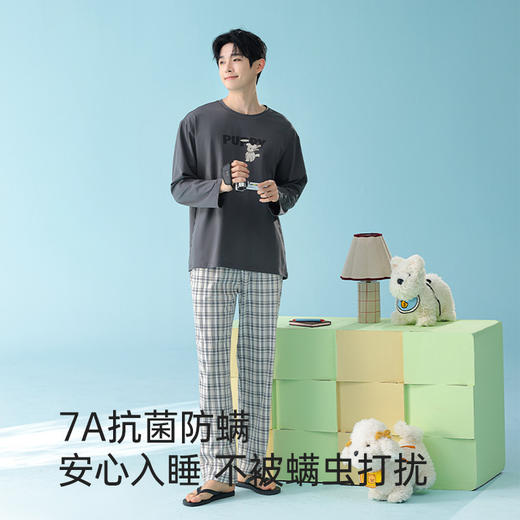 全棉抗菌防螨睡衣（puppy） 商品图1