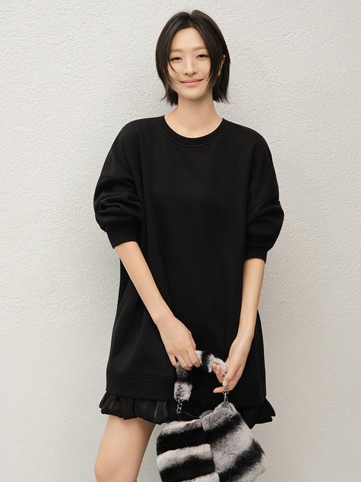 轻法式遮肉高克重小花苞连衣裙 商品图1